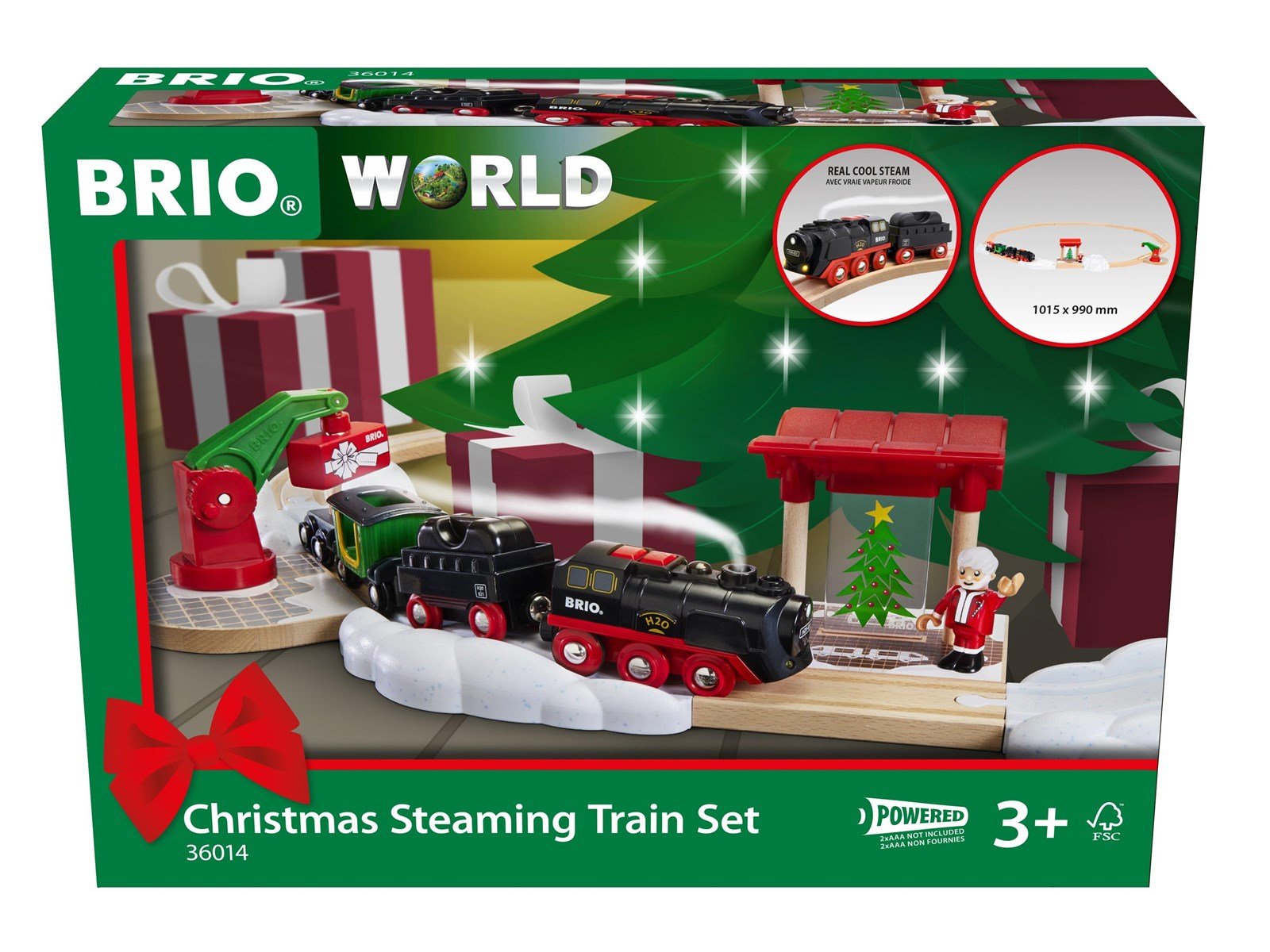 Brio 36014 Christmas Steaming Train Set Brio 36014 Christmas Steaming Train Set